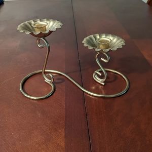 Vintage brass candle holder